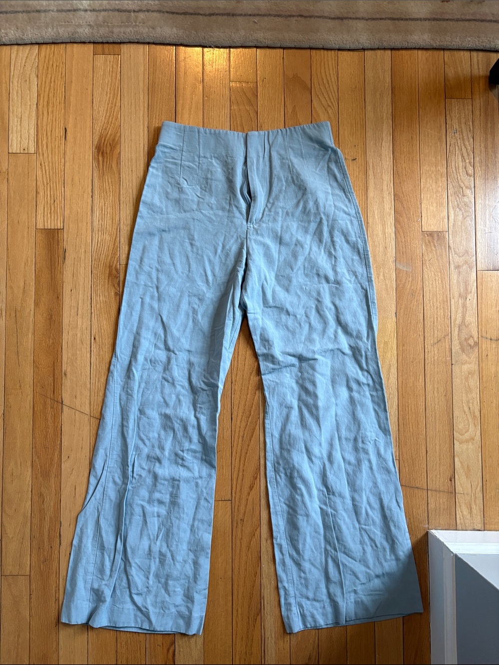 Light Blue Woman Size 5 Wide-Leg Pants